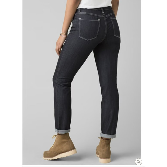 Prana Kayla Slim Jeans 27 4 Dark Gray Skinny Straight Charcoal - Picture 3 of 9